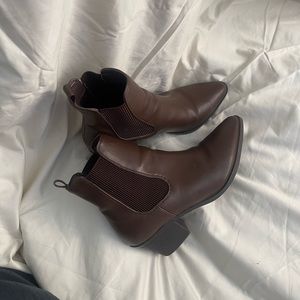 Brown ankle boots